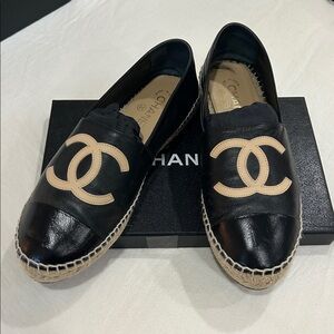 Chanel Black Espadrilles